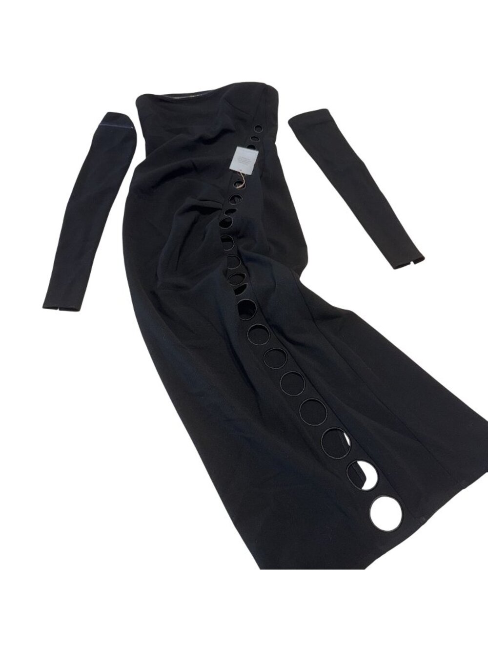 NWT Cult Gaia Capri Black Off The Shoulder Cutout Maxi Dress Women's Size 2